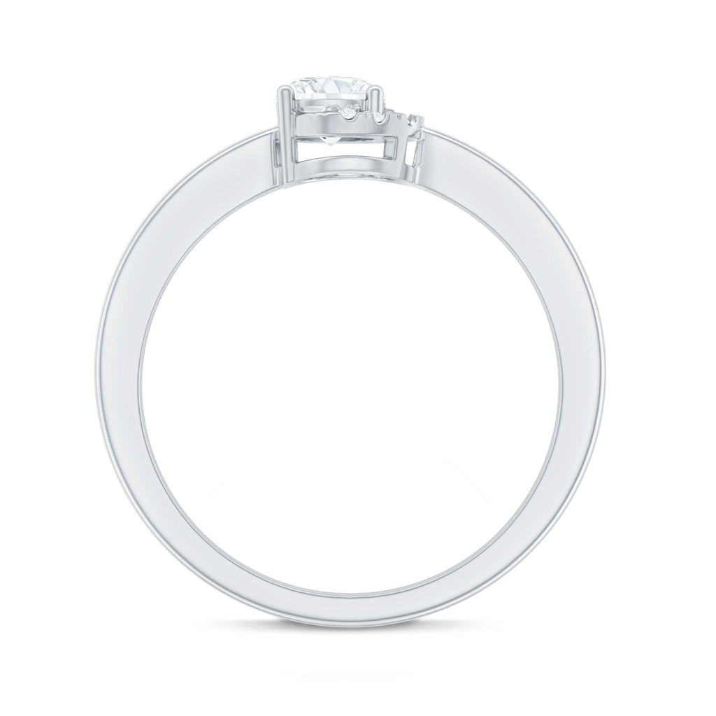 0.4 Carat Certified Lab Grown Diamond Solitaire Promise Ring