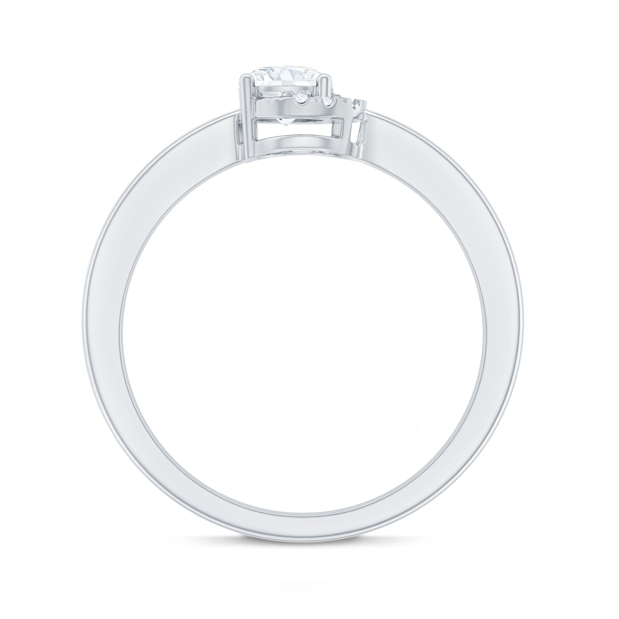 0.4 Carat Certified Lab Grown Diamond Solitaire Promise Ring