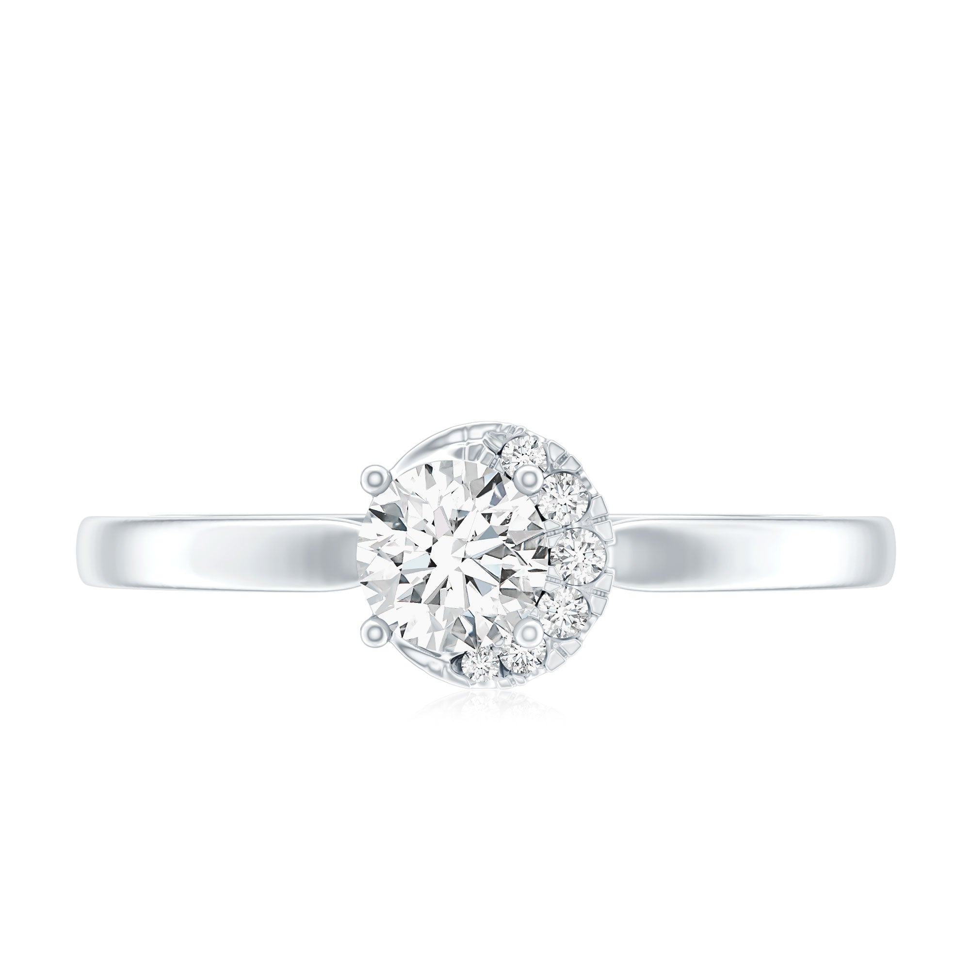 0.4 Carat Certified Lab Grown Diamond Solitaire Promise Ring