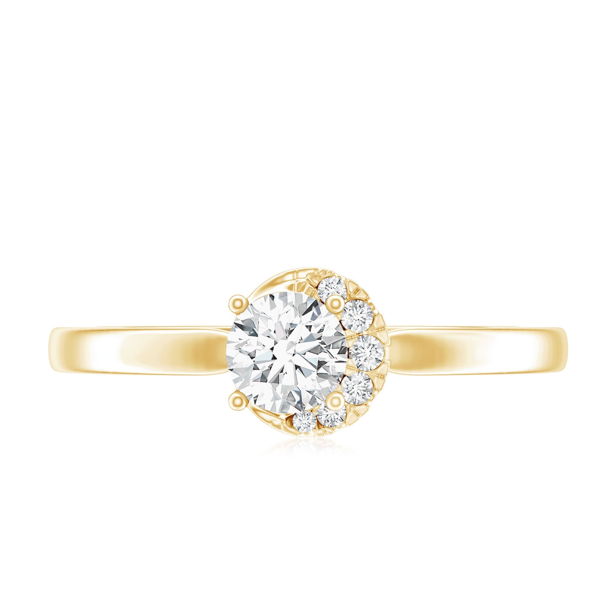 0.4 Carat Certified Lab Grown Diamond Solitaire Promise Ring