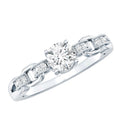 Certified 0.4 Carat Lab Grown Diamond Promise Ring For Her