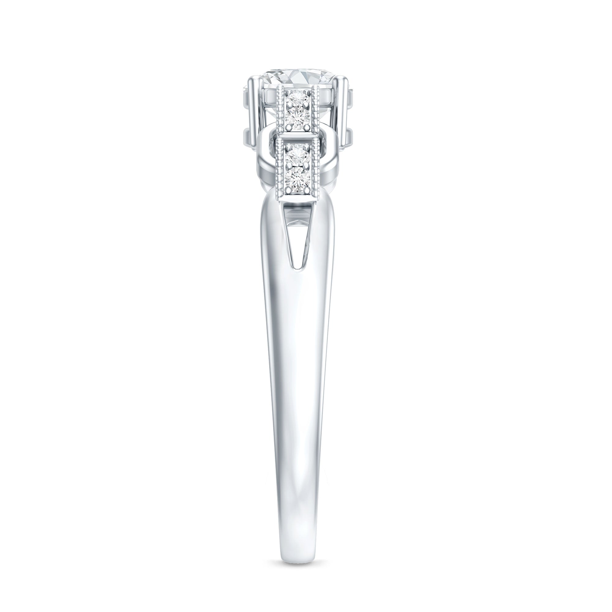 Certified 0.4 Carat Lab Grown Diamond Promise Ring For Her