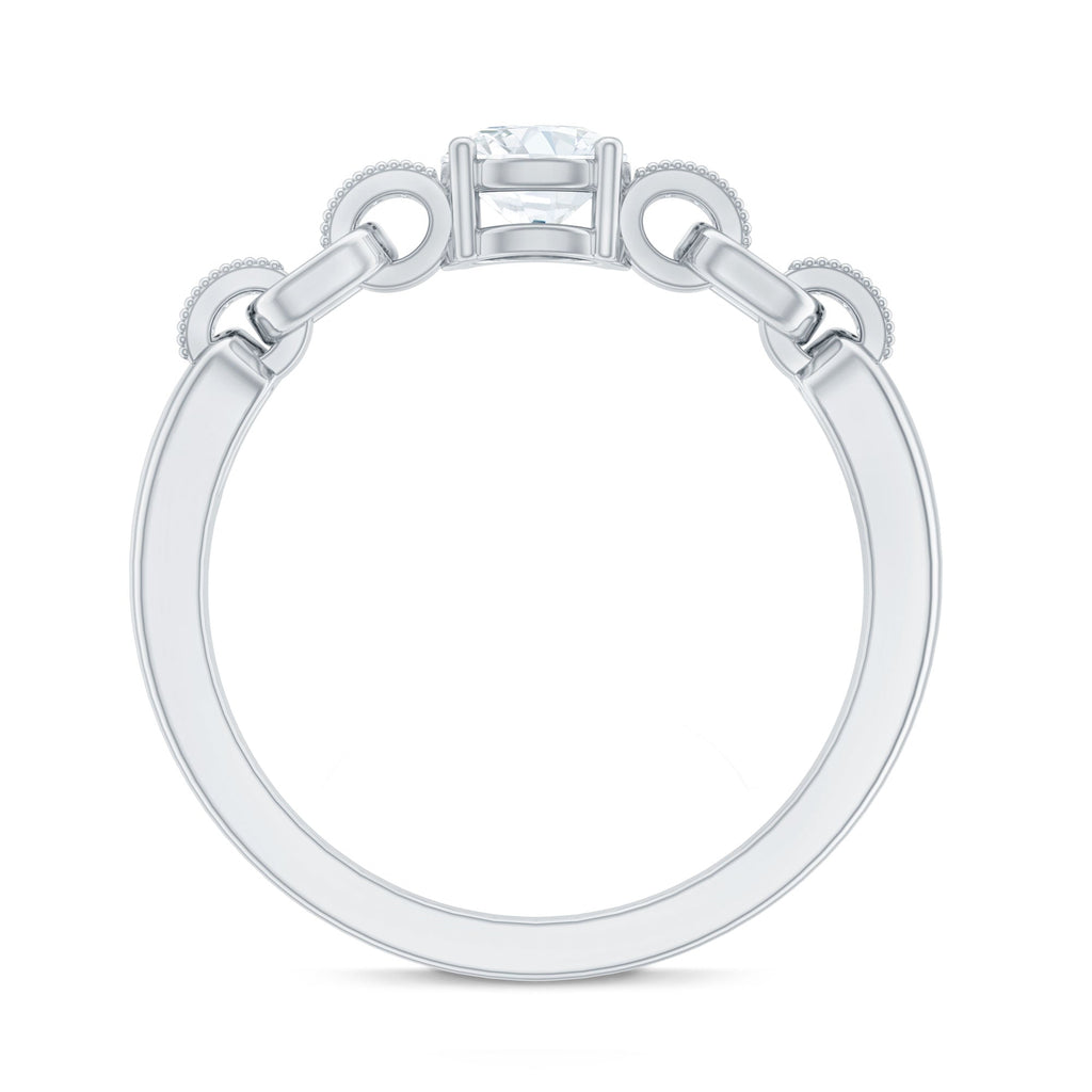 Certified 0.4 Carat Lab Grown Diamond Promise Ring For Her