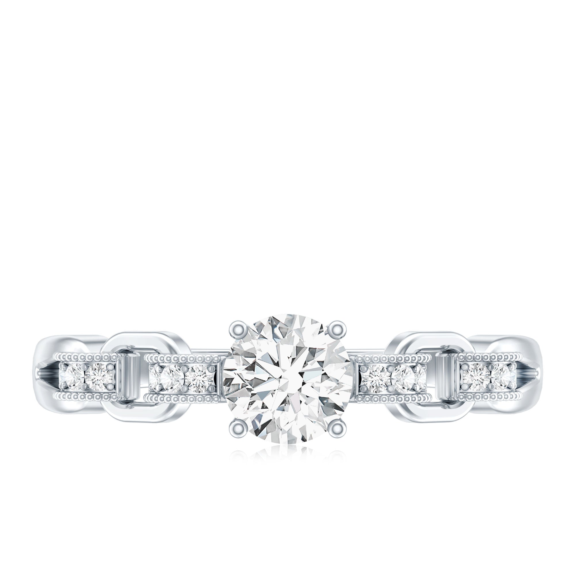 Certified 0.4 Carat Lab Grown Diamond Promise Ring For Her