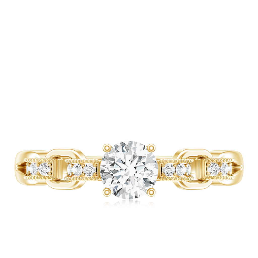 Certified 0.4 Carat Lab Grown Diamond Promise Ring For Her