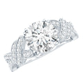 2 Carat Solitaire Lab Grown Diamond Non Traditional Engagement Ring