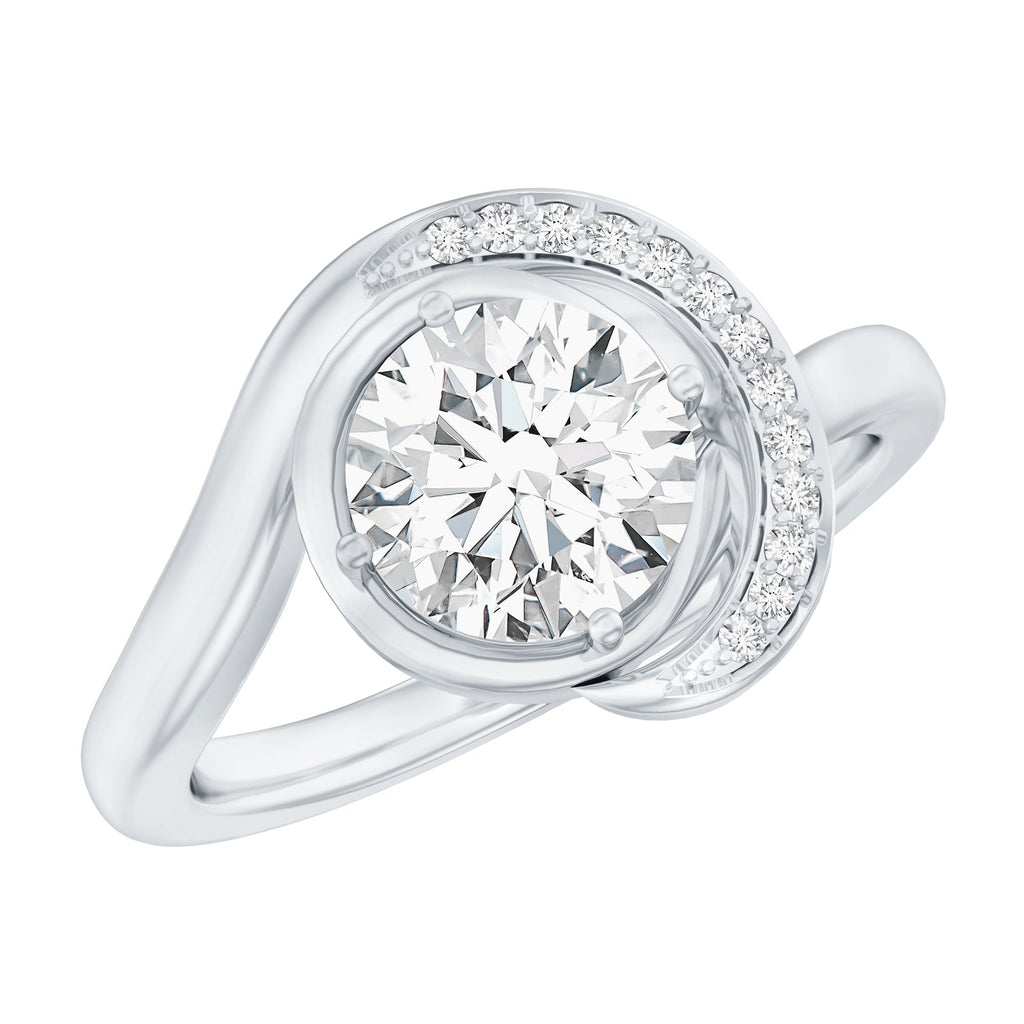 1.2 Carat Lab Grown Diamond Unique Engagement Ring For Her