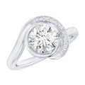 1.2 Carat Lab Grown Diamond Unique Engagement Ring For Her