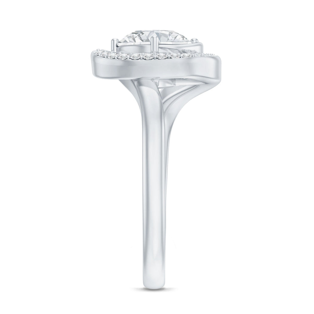 1.2 Carat Lab Grown Diamond Unique Engagement Ring For Her