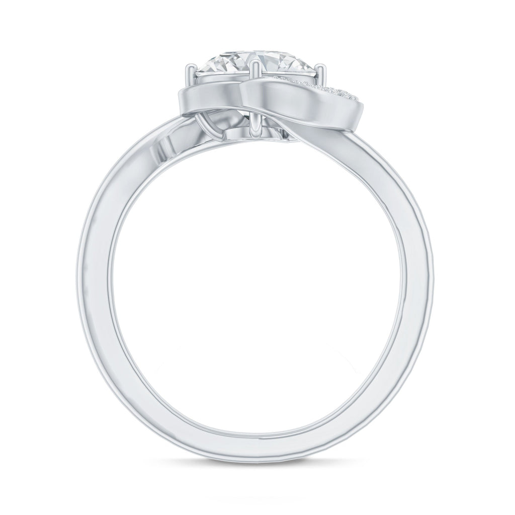 1.2 Carat Lab Grown Diamond Unique Engagement Ring For Her