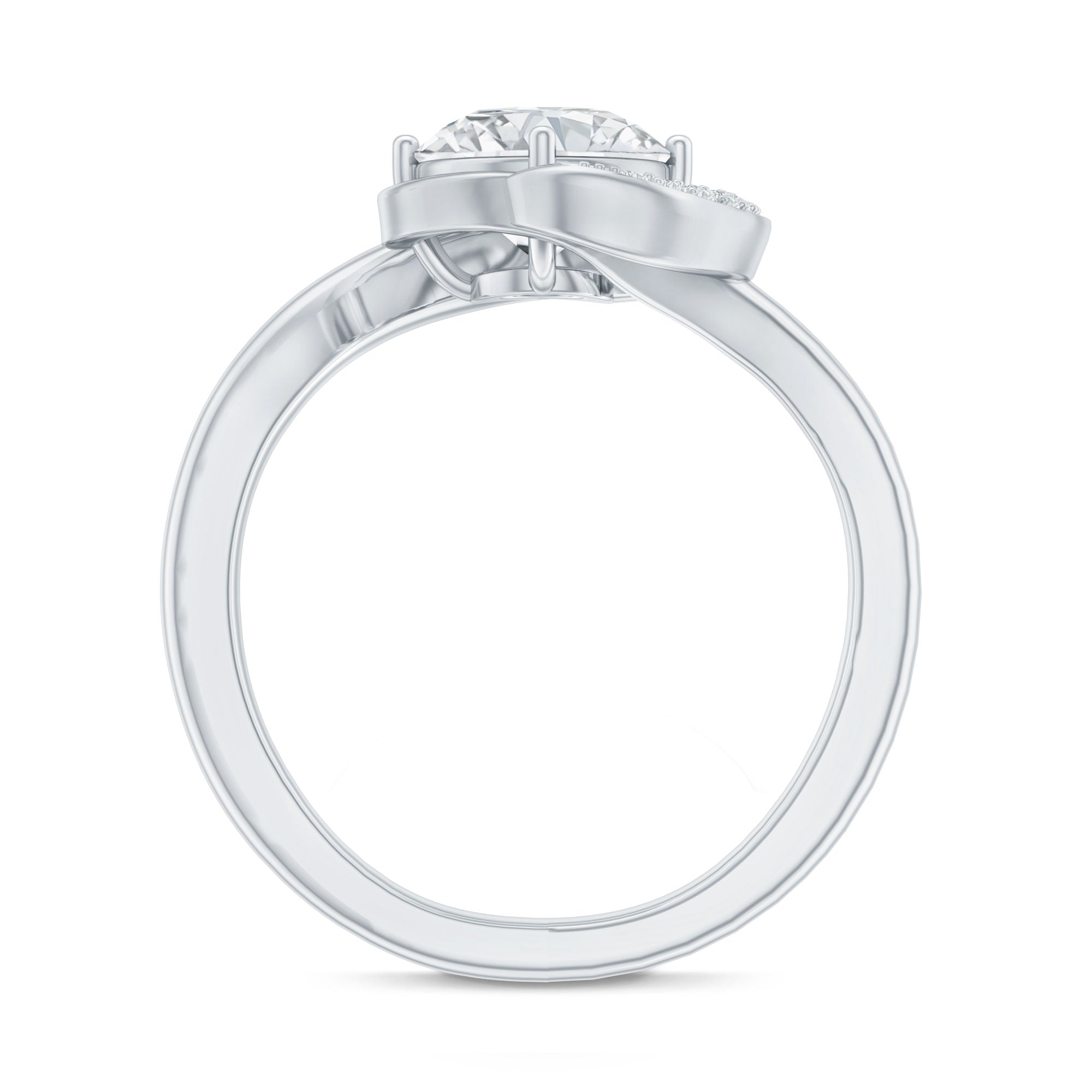 1.2 Carat Lab Grown Diamond Unique Engagement Ring For Her