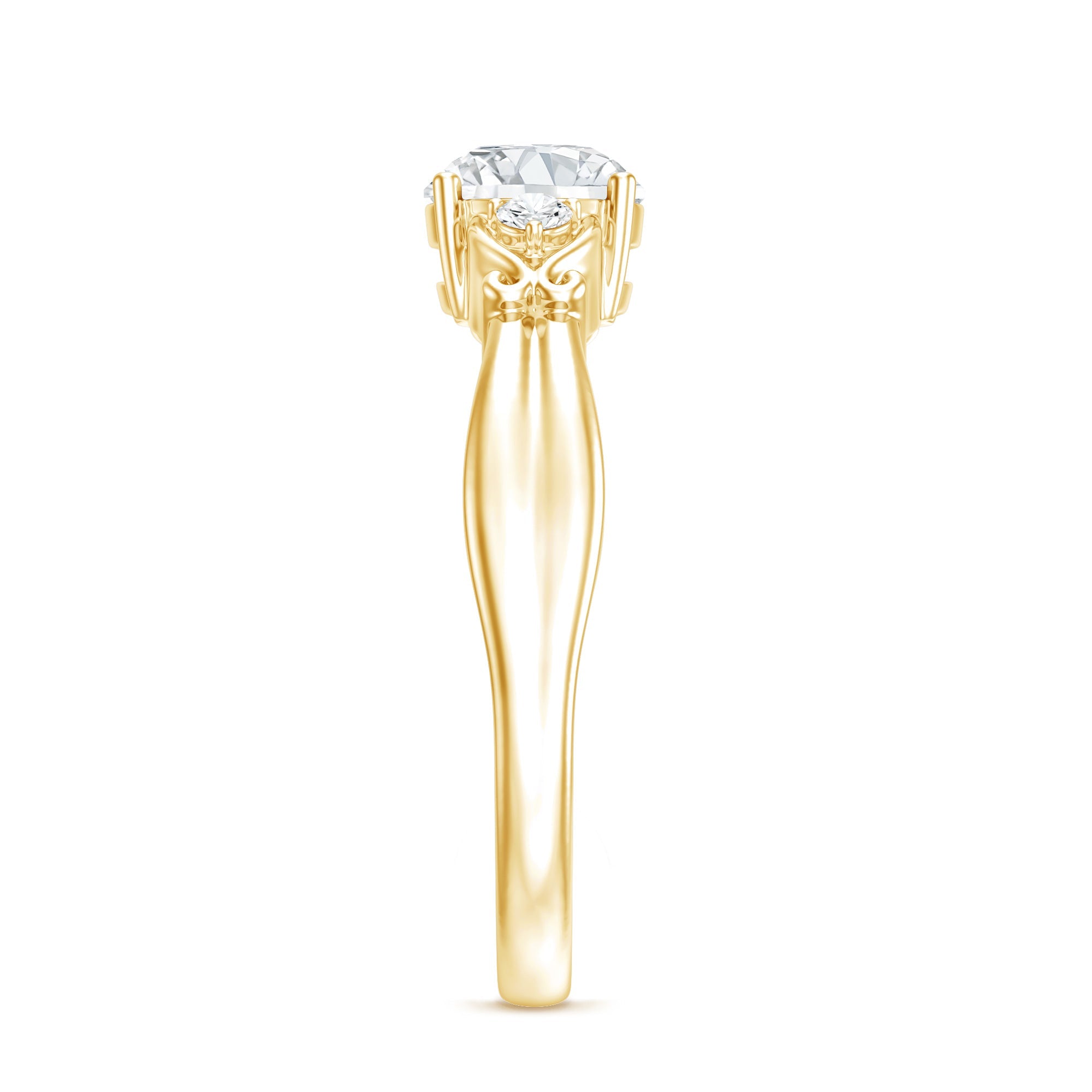 0.9 Carat Certified Lab Grown Diamond Engagement Ring