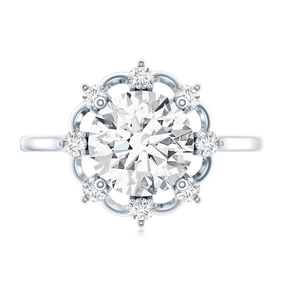 2 Carat Lab Grown Diamond Statement Engagement Ring