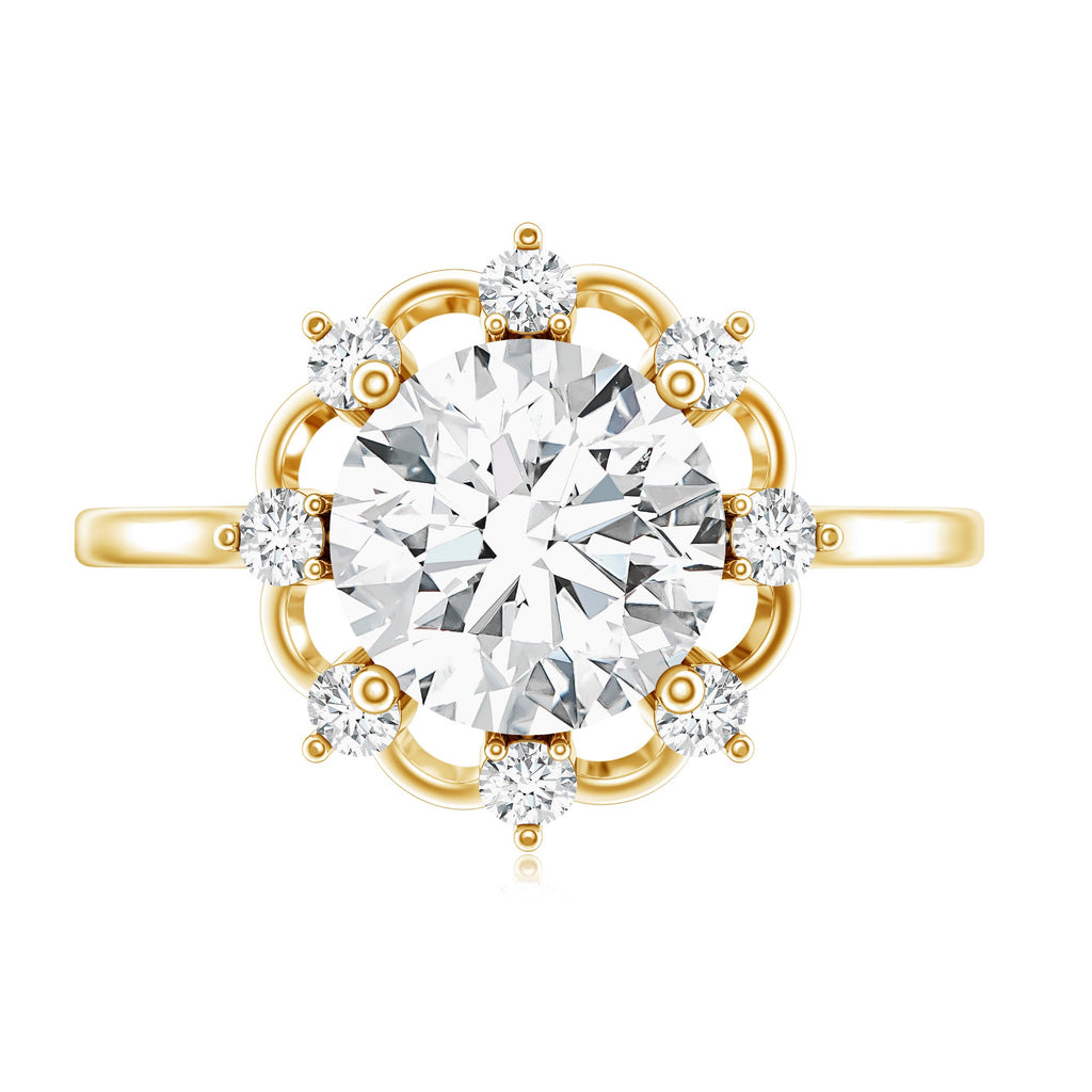 2 Carat Lab Grown Diamond Statement Engagement Ring
