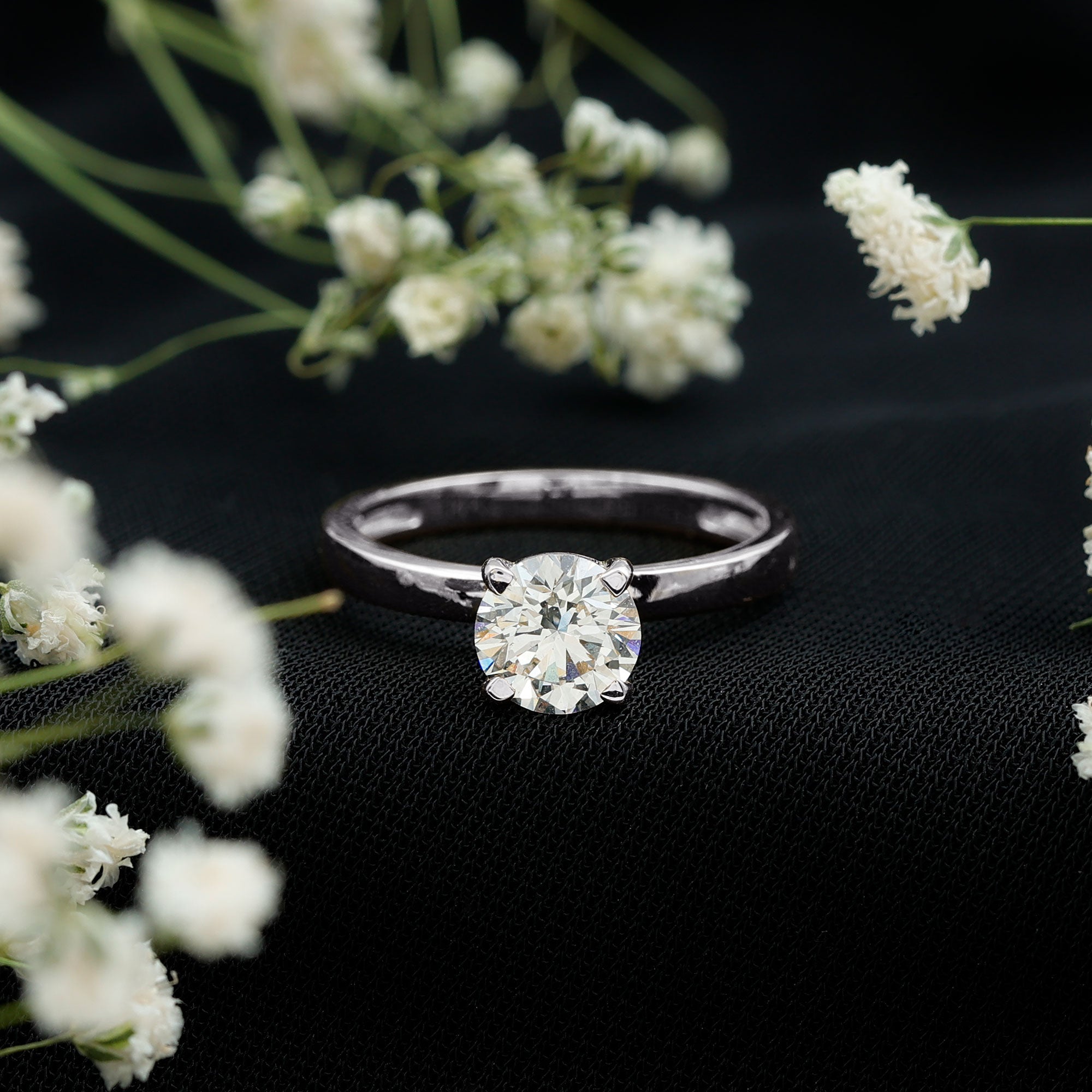 Lab Grown Diamond 1 Carat Engagement Ring For Women