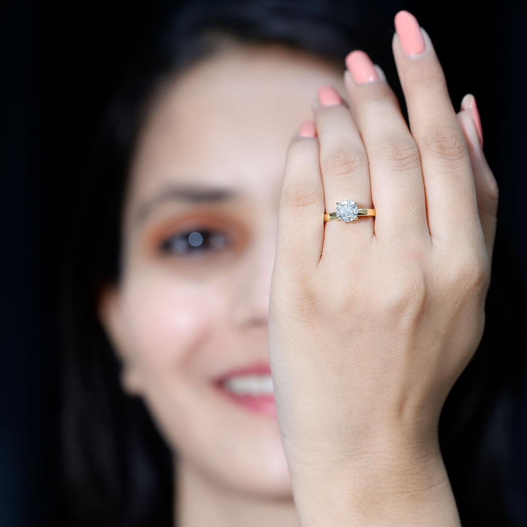 Lab Grown Diamond 1 Carat Engagement Ring For Women