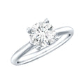 0.9 Carat Solitaire Lab Grown Diamond Circle Engagement Ring