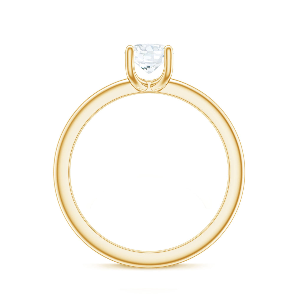 0.9 Carat Certified Lab Grown Diamond Round Cut Engagement Ring