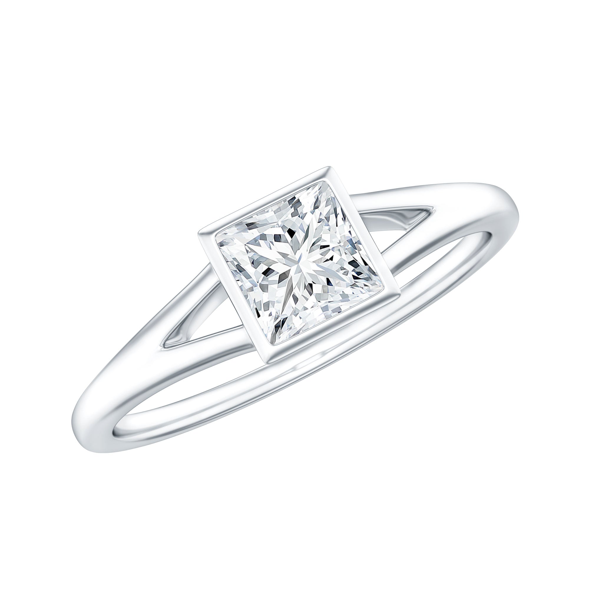 Certified 0.8 Carat Lab Grown Diamond Solitaire Promise Ring