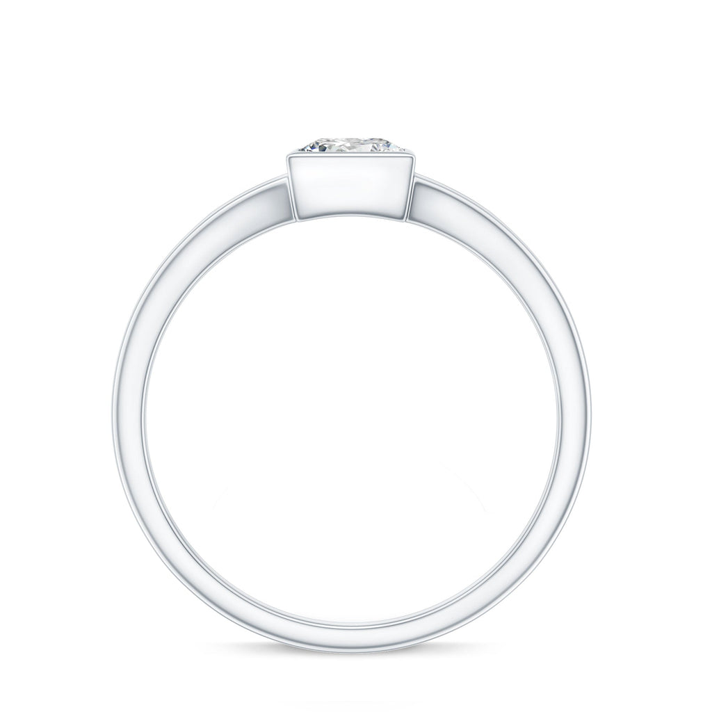 Certified 0.8 Carat Lab Grown Diamond Solitaire Promise Ring
