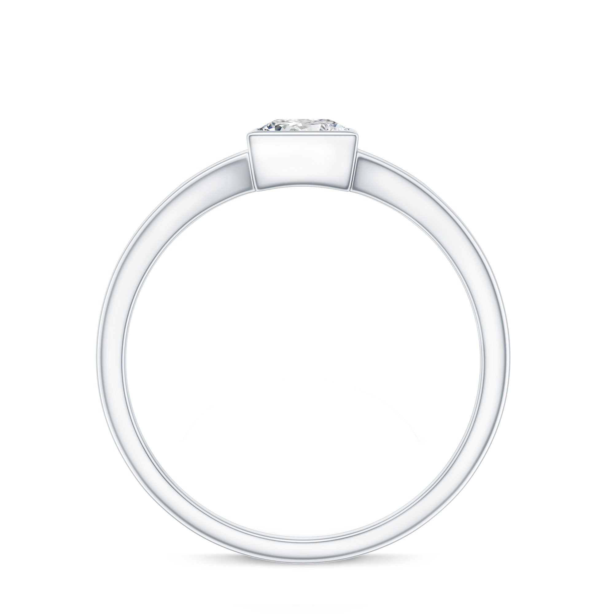 Certified 0.8 Carat Lab Grown Diamond Solitaire Promise Ring