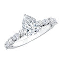 1.3 Carat Certified Lab Grown Diamond Pear Shaped Engagement Ring