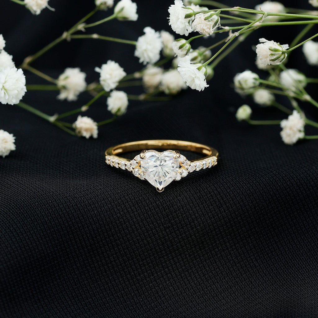 Certified 1.2 Carat Diamond Heart Solitaire Ring For Her