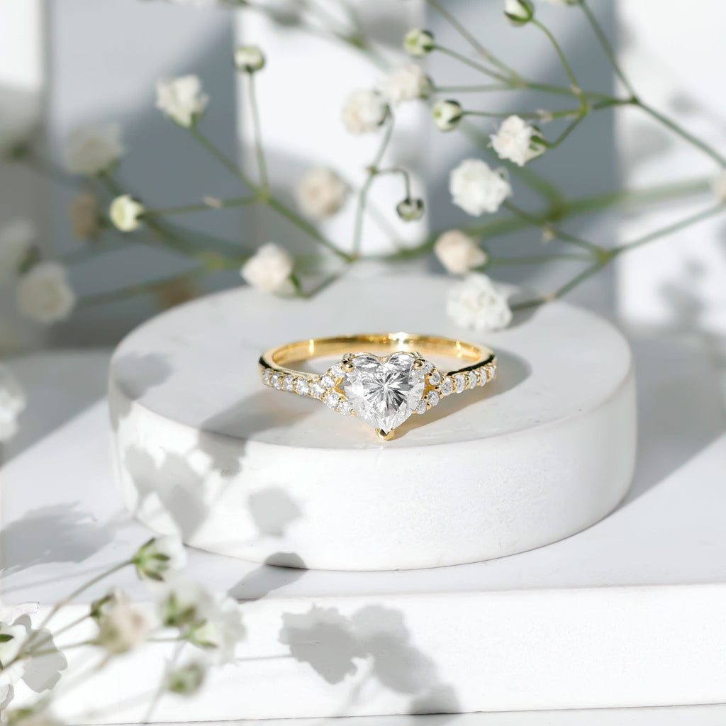 Certified 1.2 Carat Diamond Heart Solitaire Ring For Her