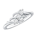 Certified Lab Grown Diamond Three Stone Proposal Ring