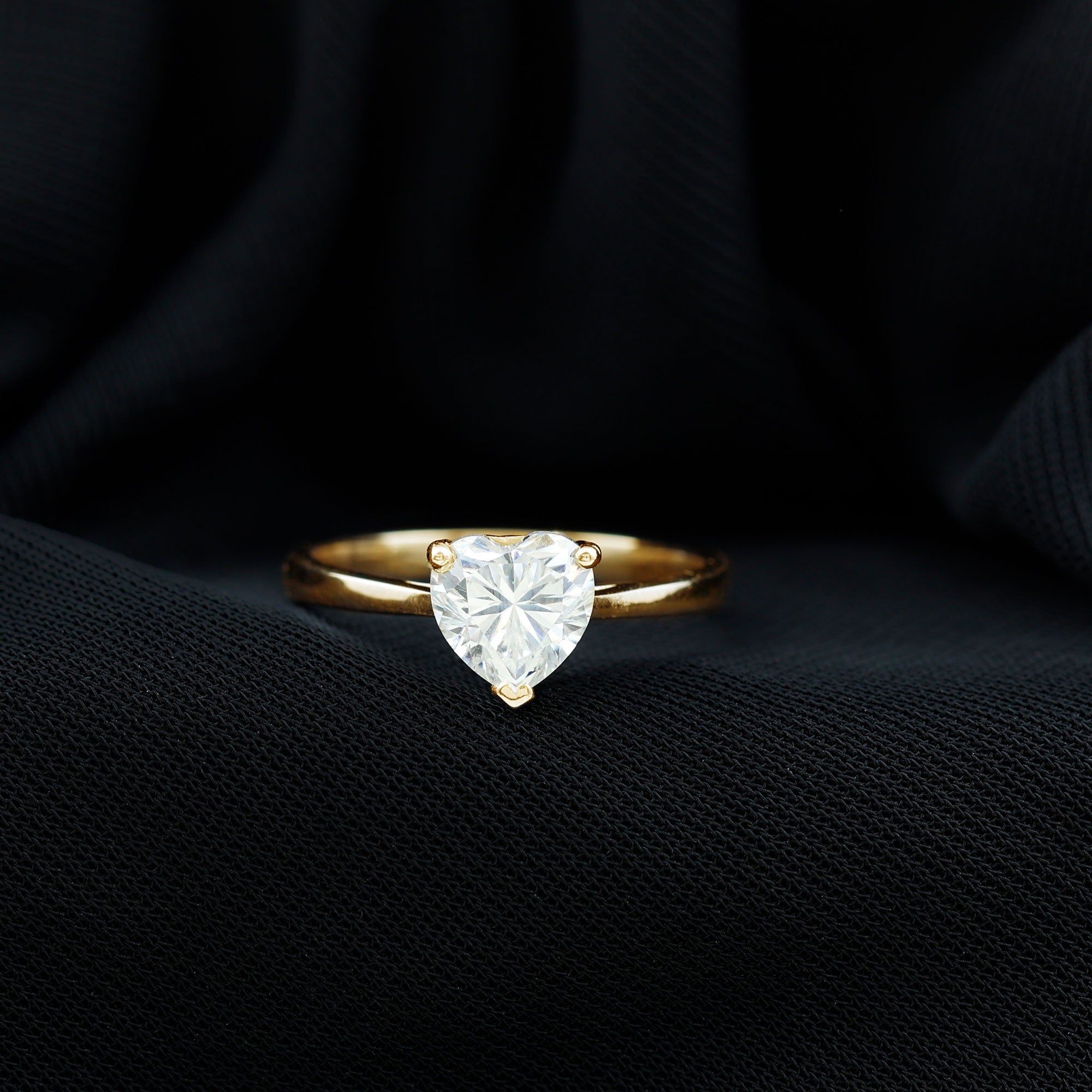 1.2 Carat Diamond Heart Ring For Women