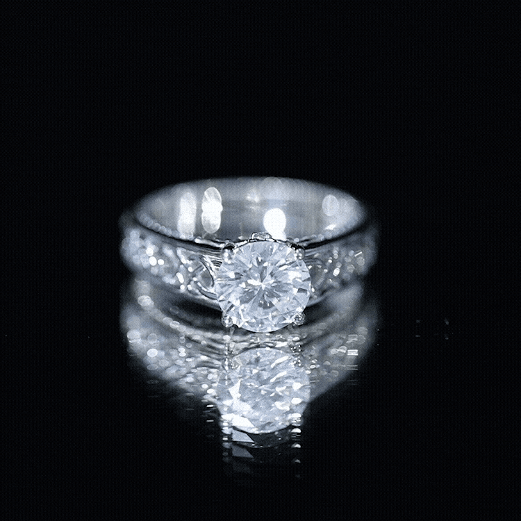 Certified 7 MM Lab Grown Diamond Celtic Design Engagement Ring