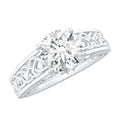 Certified 7 MM Lab Grown Diamond Celtic Design Engagement Ring