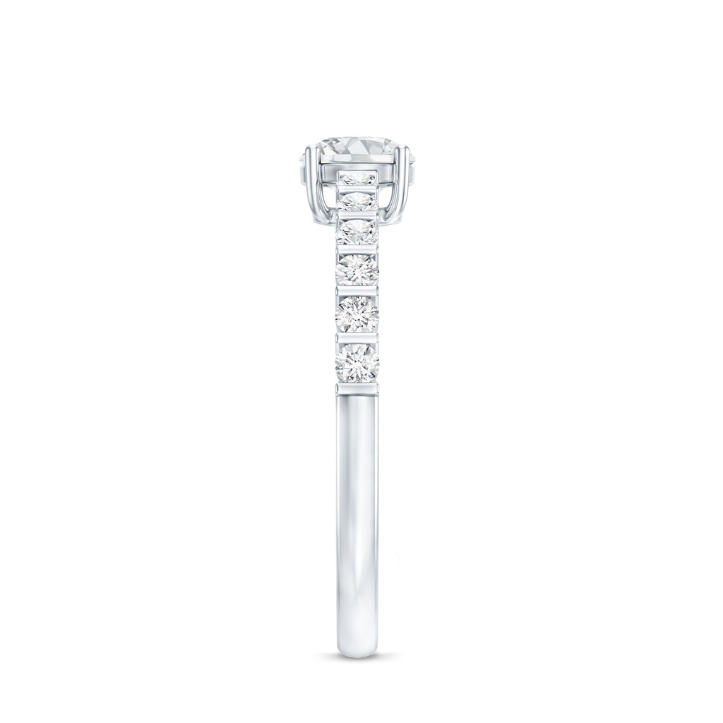 Certified Lab Grown Diamond Simple Solitaire Ring