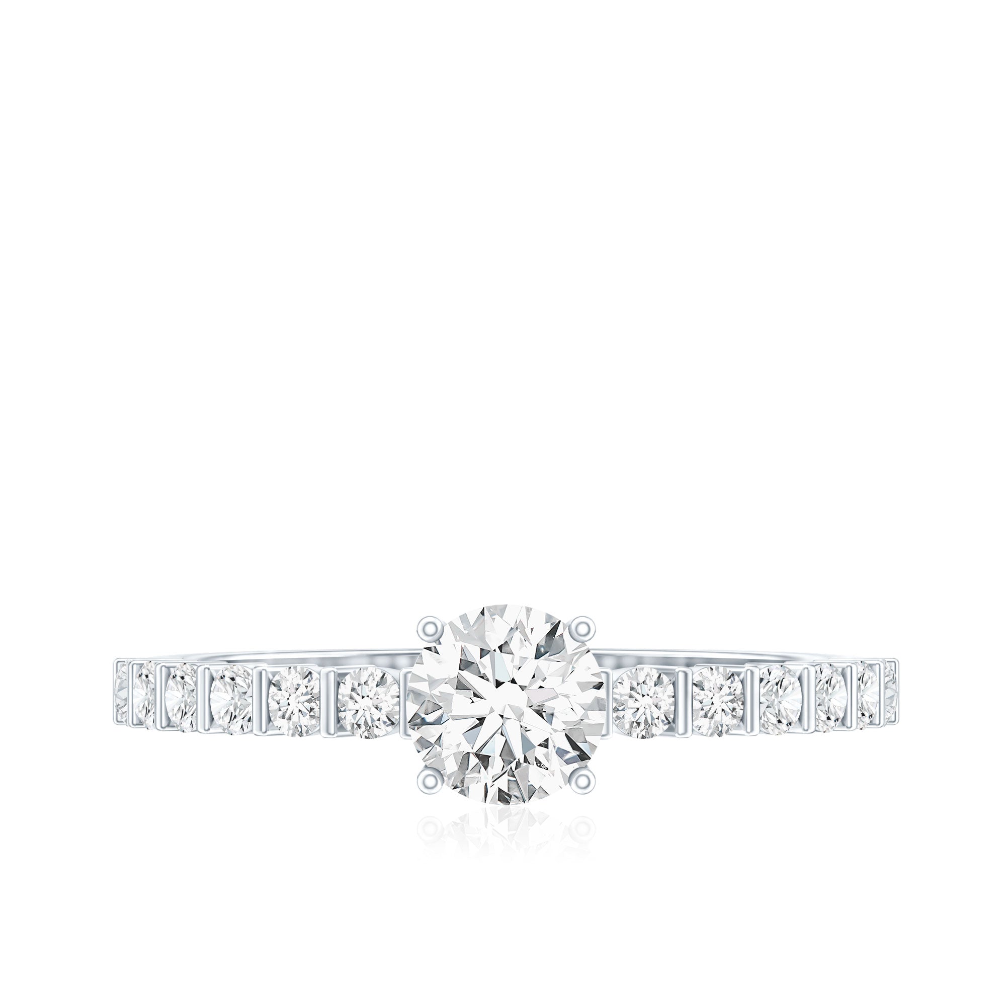 Certified Lab Grown Diamond Simple Solitaire Ring