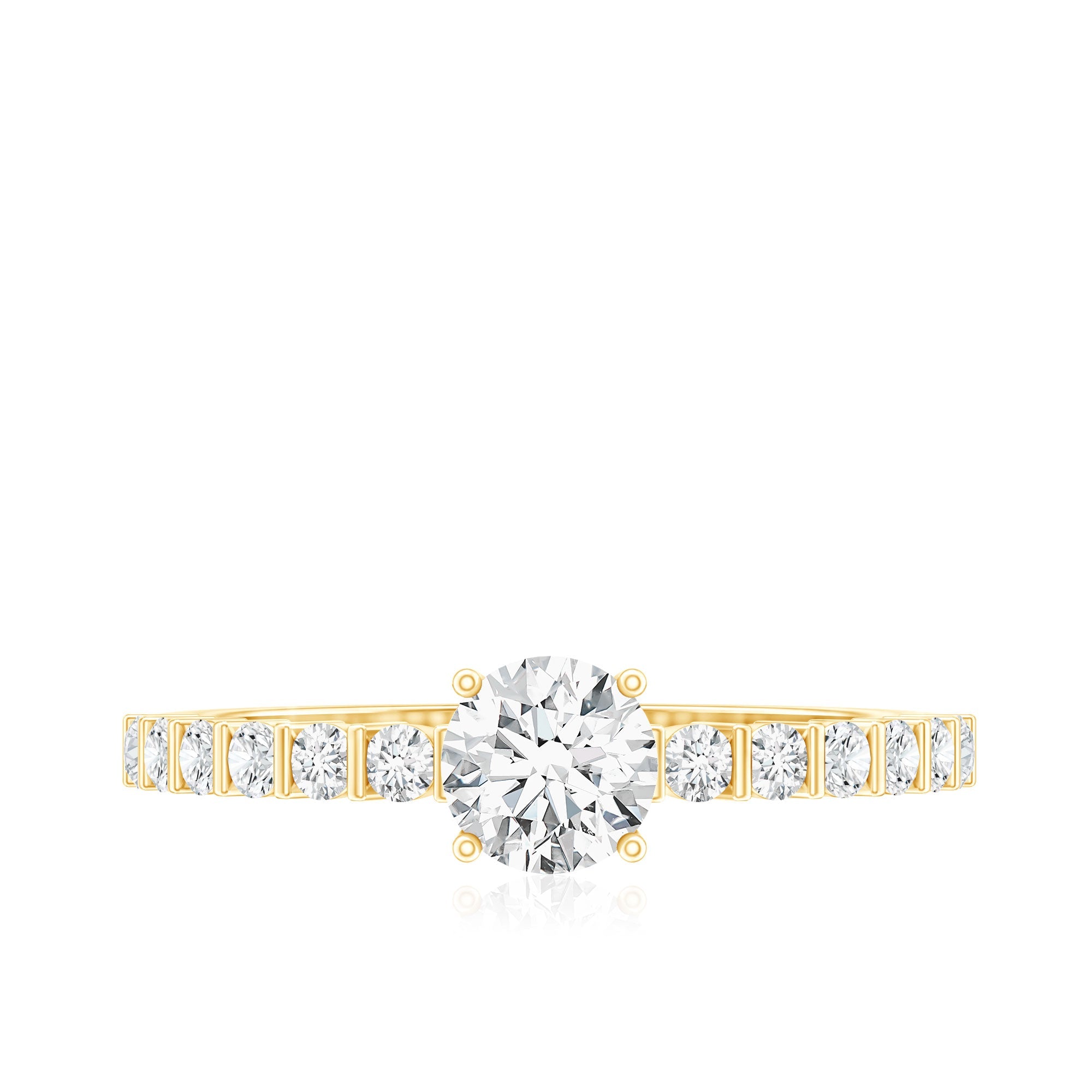 Certified Lab Grown Diamond Simple Solitaire Ring