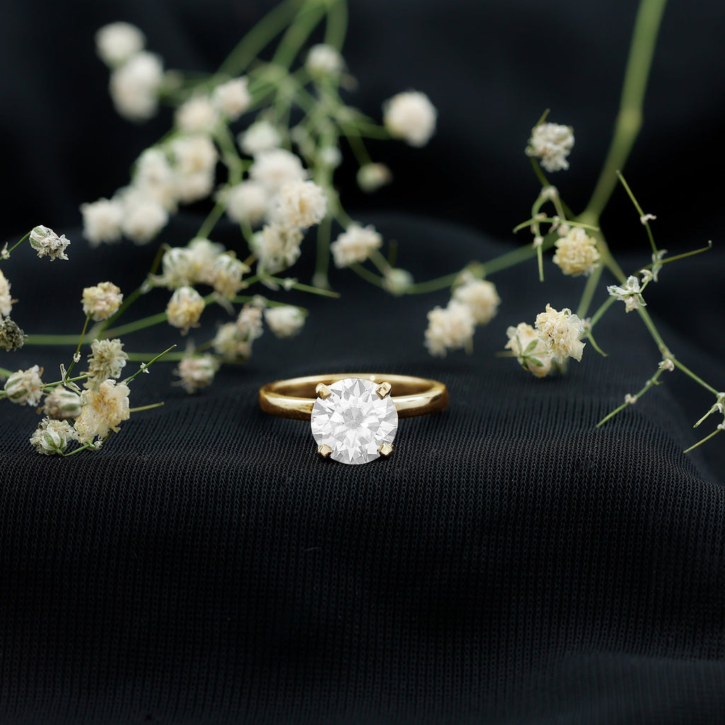 2 Carat Lab Created Round Diamond Solitaire Engagement Ring