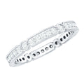 Moissanite Eternity Ring – Classic Full Eternity Band with Pinpoint Setting