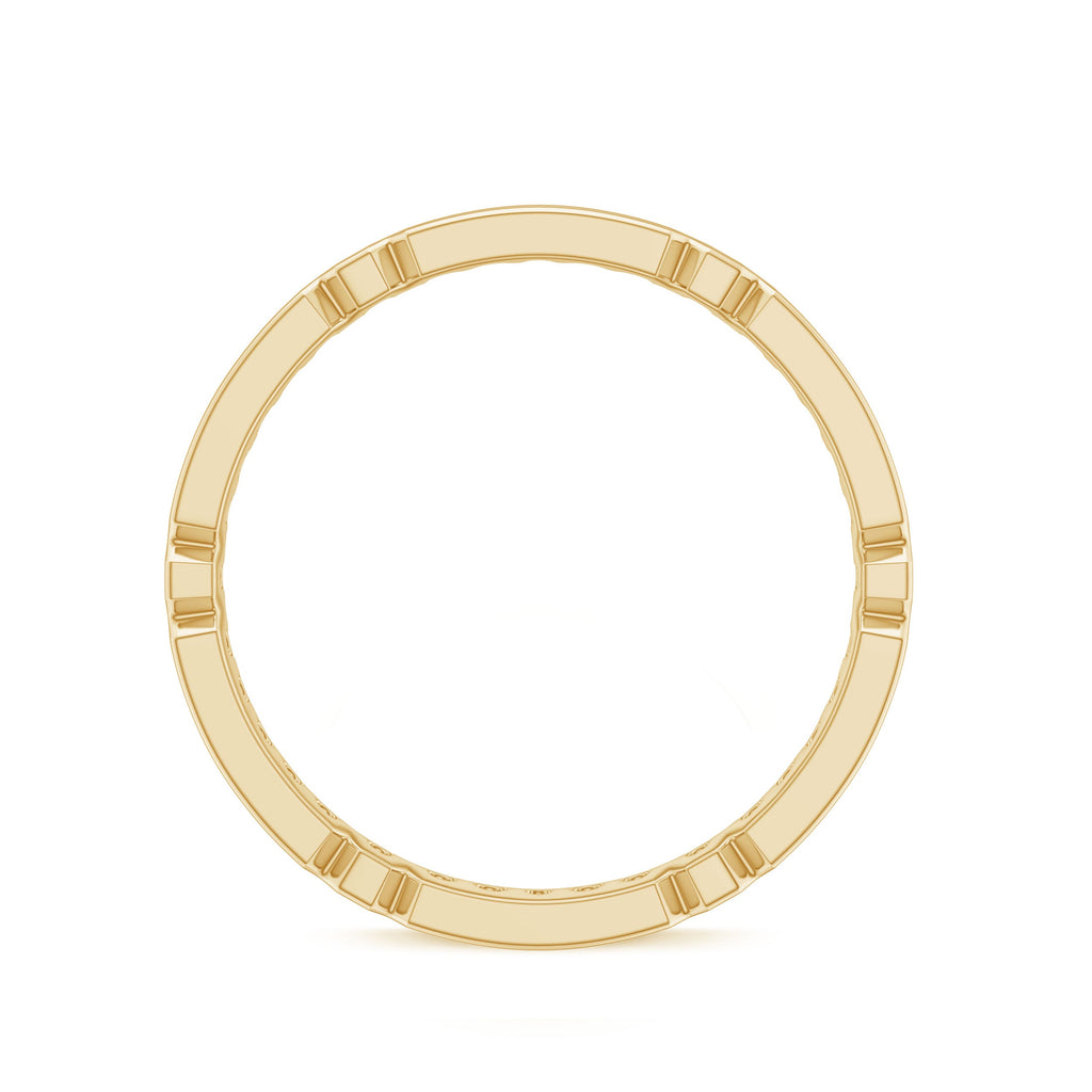 Moissanite Eternity Ring – Classic Full Eternity Band with Pinpoint Setting