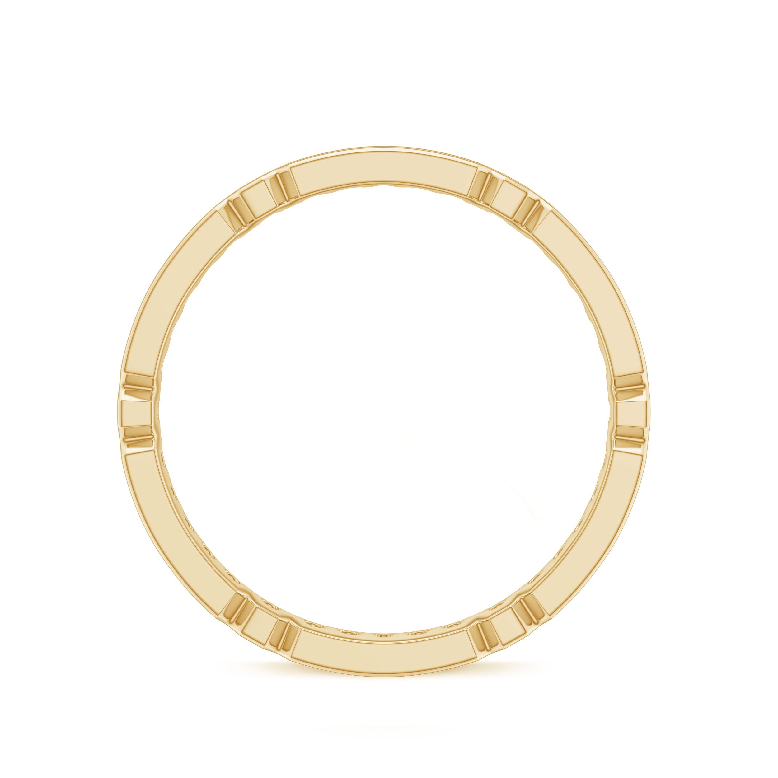 Moissanite Eternity Ring – Classic Full Eternity Band with Pinpoint Setting