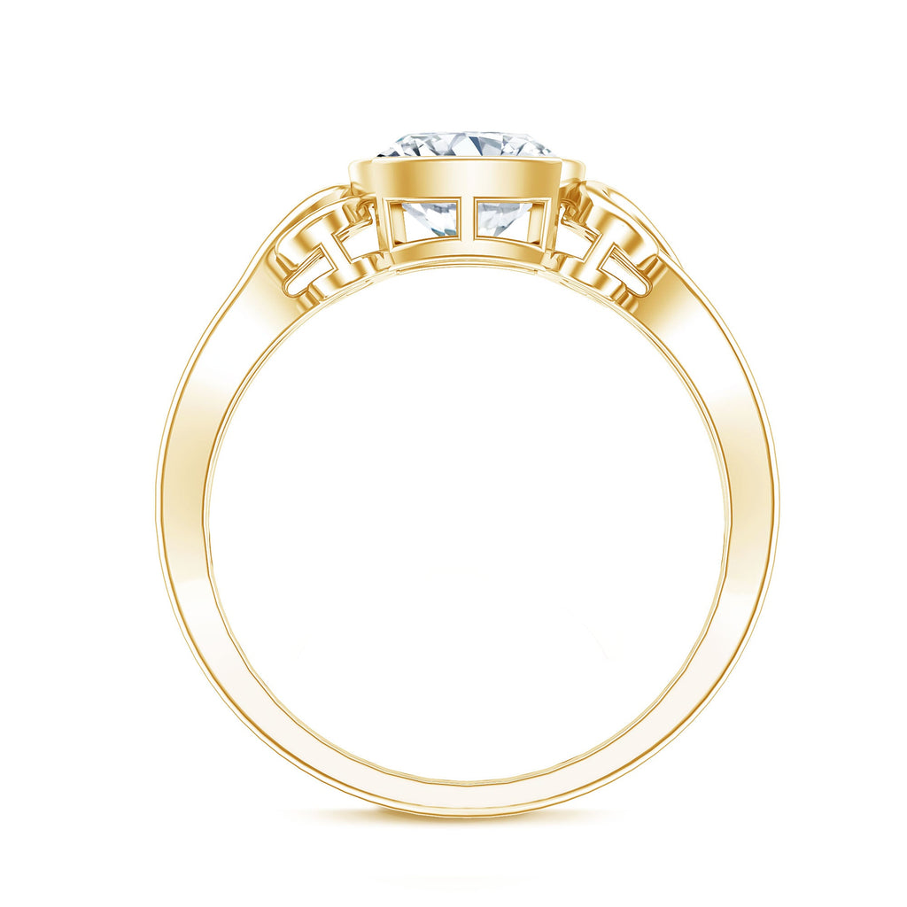 1.7 Carat Lab Grown Diamond Cushion Engagement Ring