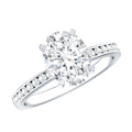 Certified 2 Carat Lab Grown Diamond Oval Engagement Ring