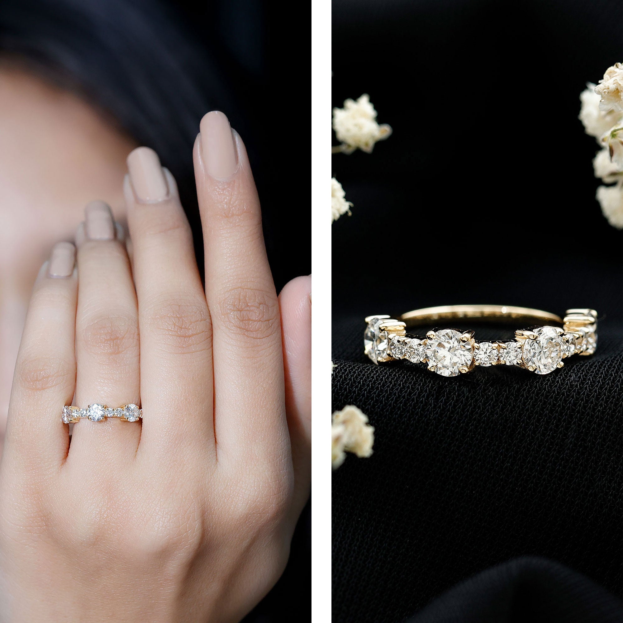 Lab Grown Diamond Stackable Eternity Ring For Women