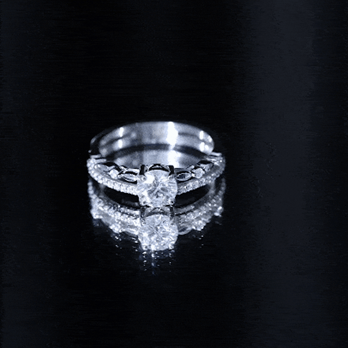 Brilliant Cut Lab Grown Diamond Designer Engagement Ring