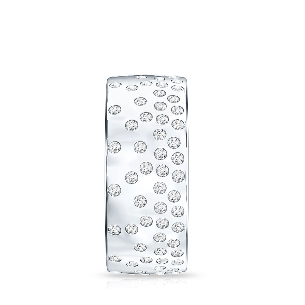 Certified Lab Grown Diamond Wedding Band in Flush Setting