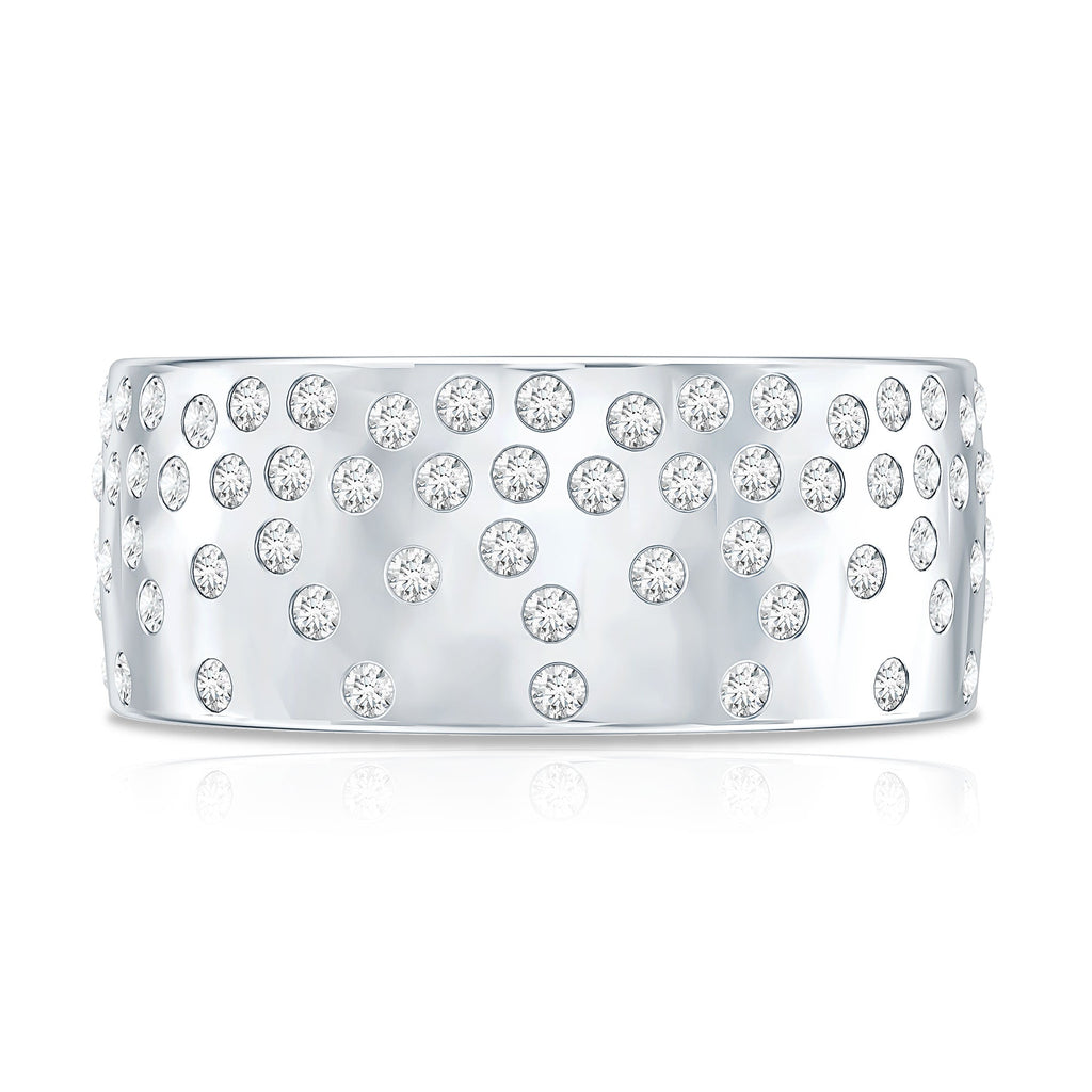 Certified Lab Grown Diamond Wedding Band in Flush Setting