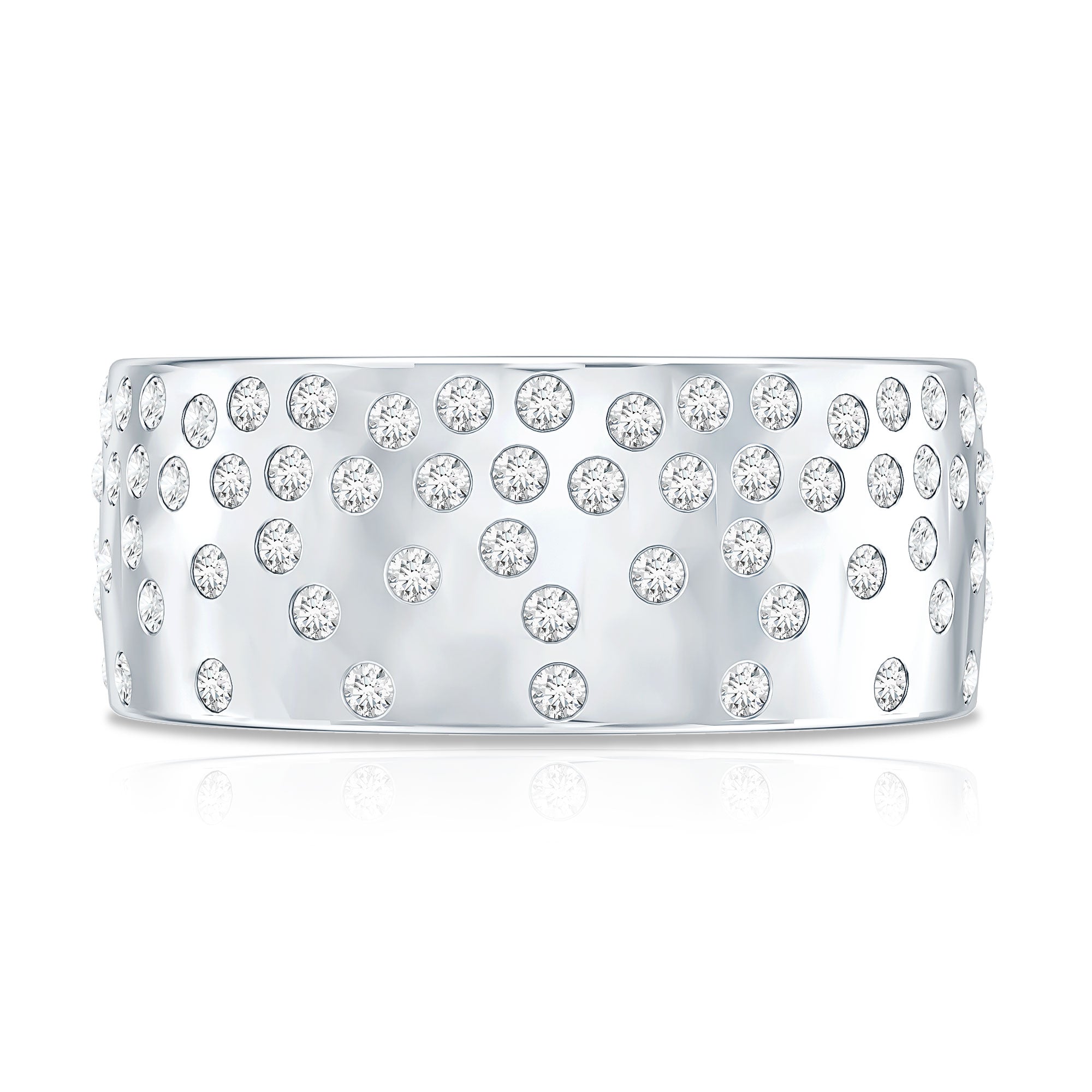 Certified Lab Grown Diamond Wedding Band in Flush Setting