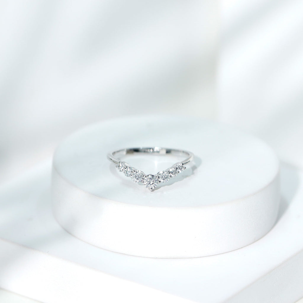 Certified Brilliant Cut Lab Grown Diamond Wedding Band Enhancer