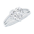 2 Carat Lab Created Diamond Heart Engagement Ring