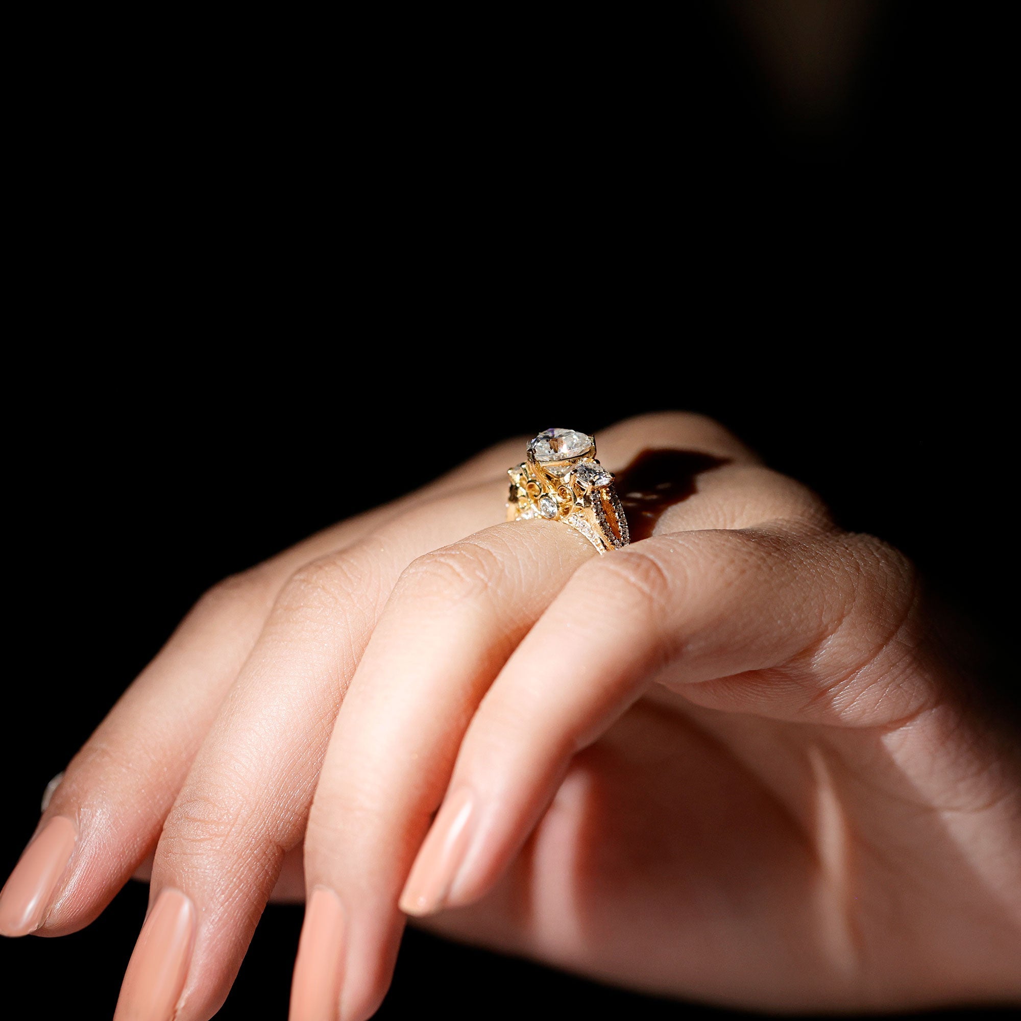 Certified 1.2 Carat Lab Grown Diamond Heart Shaped Engagement Ring