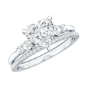 1.2 Carat Certified Lab Grown Diamond Heart Bridal Ring Set
